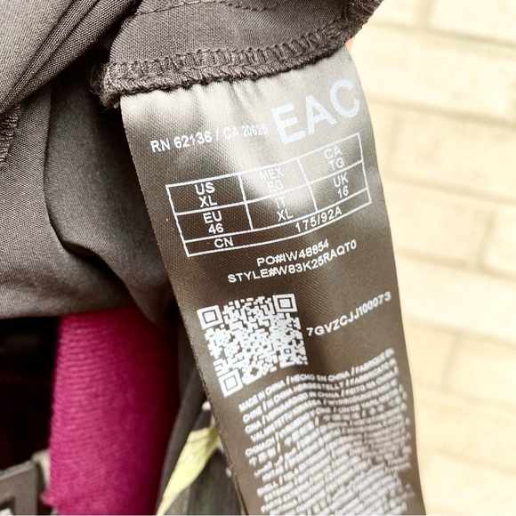 Guess Black Floral Maxi Dress Nadira Metallic Sheer Sleeveless Size XL - Picture 11 of 16